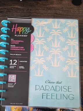 Happy Planner Light Blue Palm Beach Undated Planner - Paradise Feeling